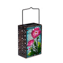 What She Shed Outdoor Lamp & Lighting, Floral Hand Painted Solar Lantern