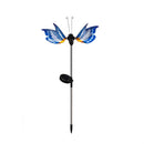 Flutterfly Solar Garden Stake, Blue