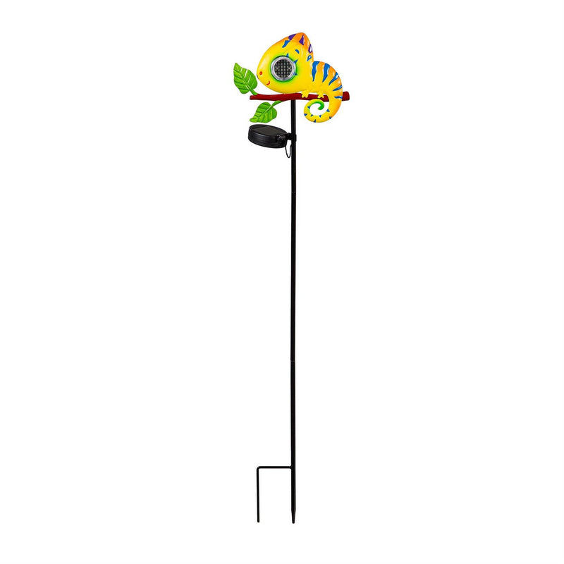 Playful Peepers Solar Garden Stake, Gecko