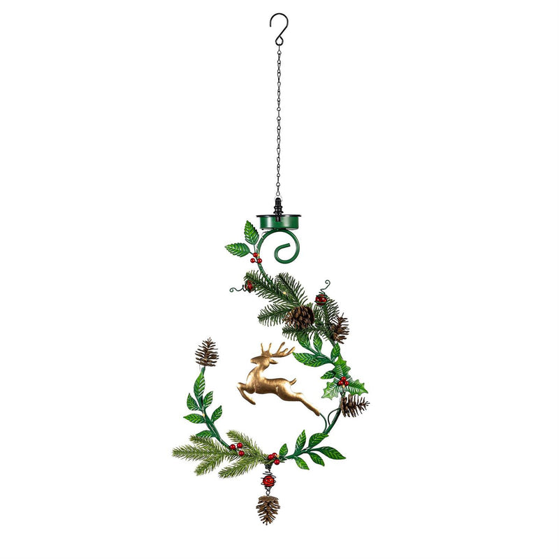 Shades of Green Garden Stake, 4-in-1 Solar Garden Stake, Deer, 48"H