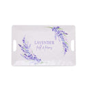 Evergreen Home Accents,18.5" Melamine Rectangular Tray, Lavender Fields,18.6x12x0.67 Inches