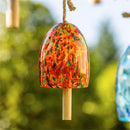 Art Glass Speckle Orange Bell Chime