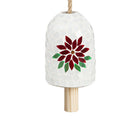 Poinsettia Mosaic Bell Chime, 2 ASST.