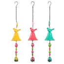 Cast Iron Bell with Bird Wind Chime, 3 Asst