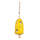 Bee Hive Ceramic Garden Bell with Rope
