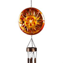 Metal Embossed Sun Wind Chime, Set of 2