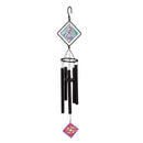 Avria Stained Glass Hand Tuned Wind Chime, Dragonfly, 36"