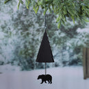 Evergreen Wind,Metal Tree Shaped Bell, Bear,5x5x26 Inches