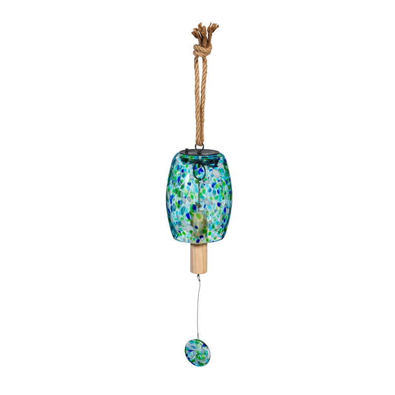 What She Shed Garden Bell, Solar Art Glass, Asst of 3