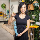 Palm Beach Garden Bell, Ceramic Bell, Iridescent Mermaid