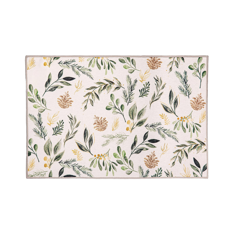 Shades Of Green Washable Mat 24'' x 36"