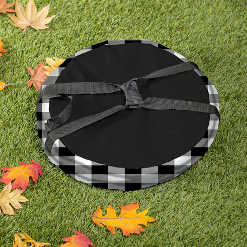 Black and White Buffalo Check Collapsible Everything Bag