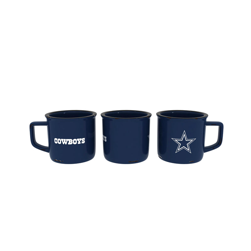 Dallas Cowboys Ceramic Camp Cup with Enamel Finish, 14oz