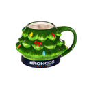 Evergreen Home Accents,18oz. Holiday Tree Cup Gift Set, Denver Broncos,4.84x6.42x7.09 Inches