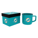 Miami Dolphins Ceramic Camp Cup with Enamel Finish, 14oz