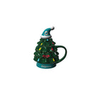 Evergreen Home Accents,18oz. Holiday Tree Cup Gift Set, Miami Dolphins,4.84x6.42x7.09 Inches
