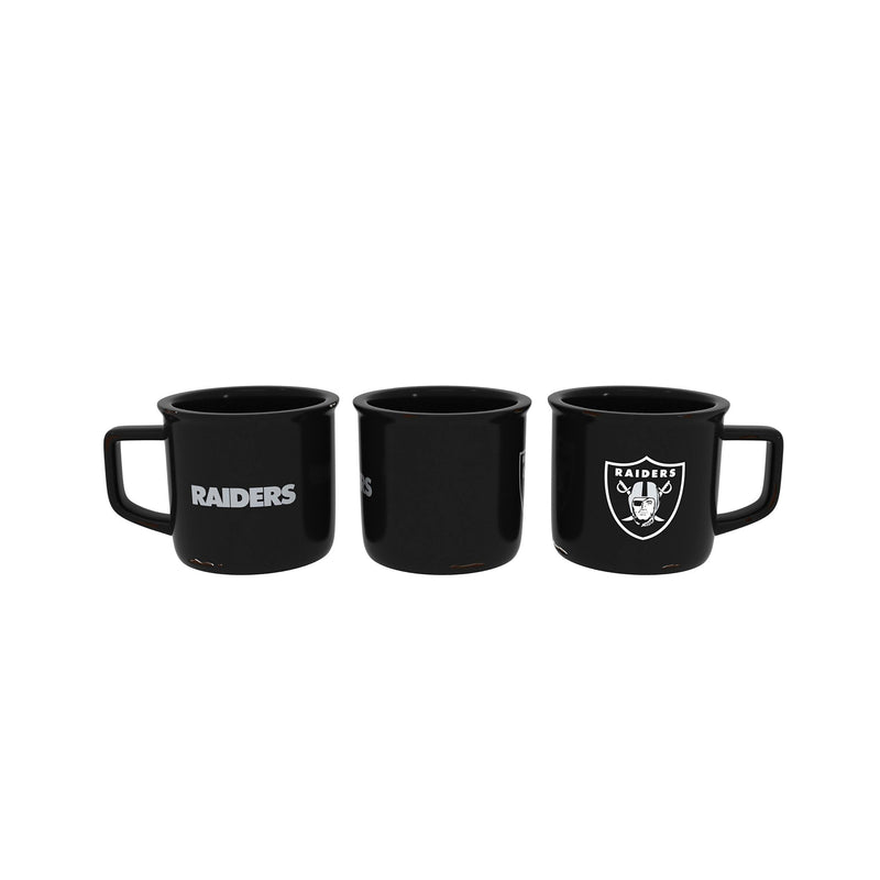 Las Vegas Raiders Ceramic Camp Cup with Enamel Finish, 14oz