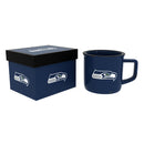 Seattle Seahawks Ceramic Camp Cup with Enamel Finish, 14oz