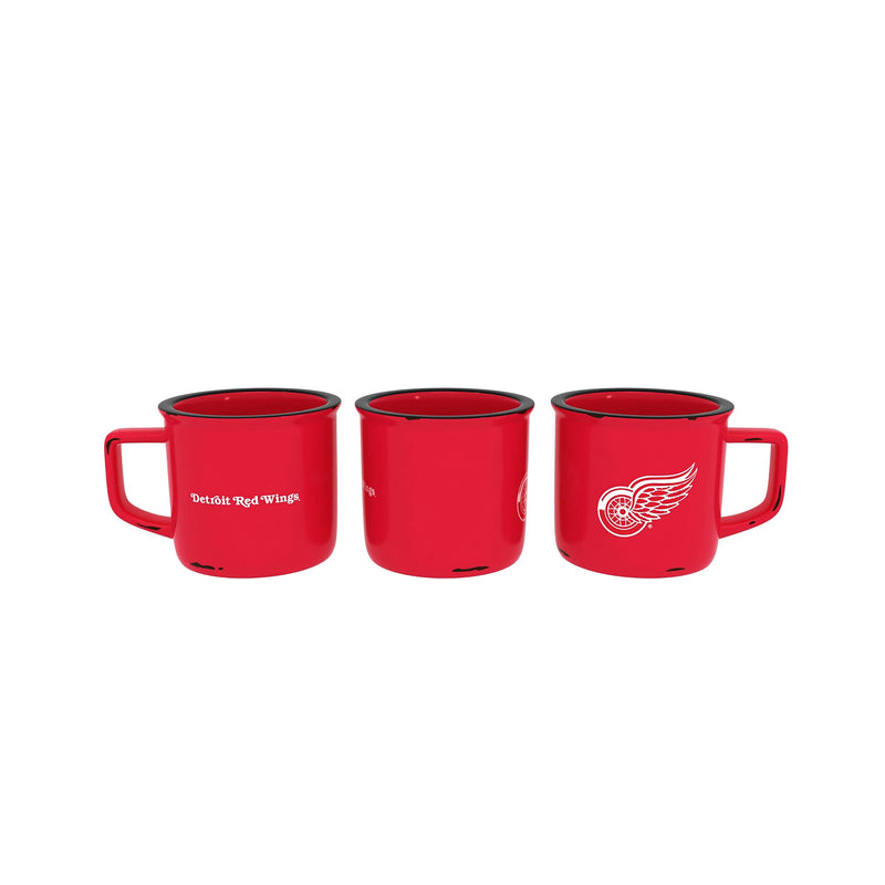 Detroit Red Wings Ceramic Camp Cup with Enamel Finish, 14oz