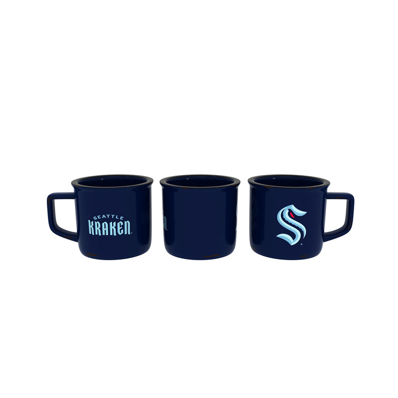 Seattle Kraken Ceramic Camp Cup with Enamel Finish, 14oz