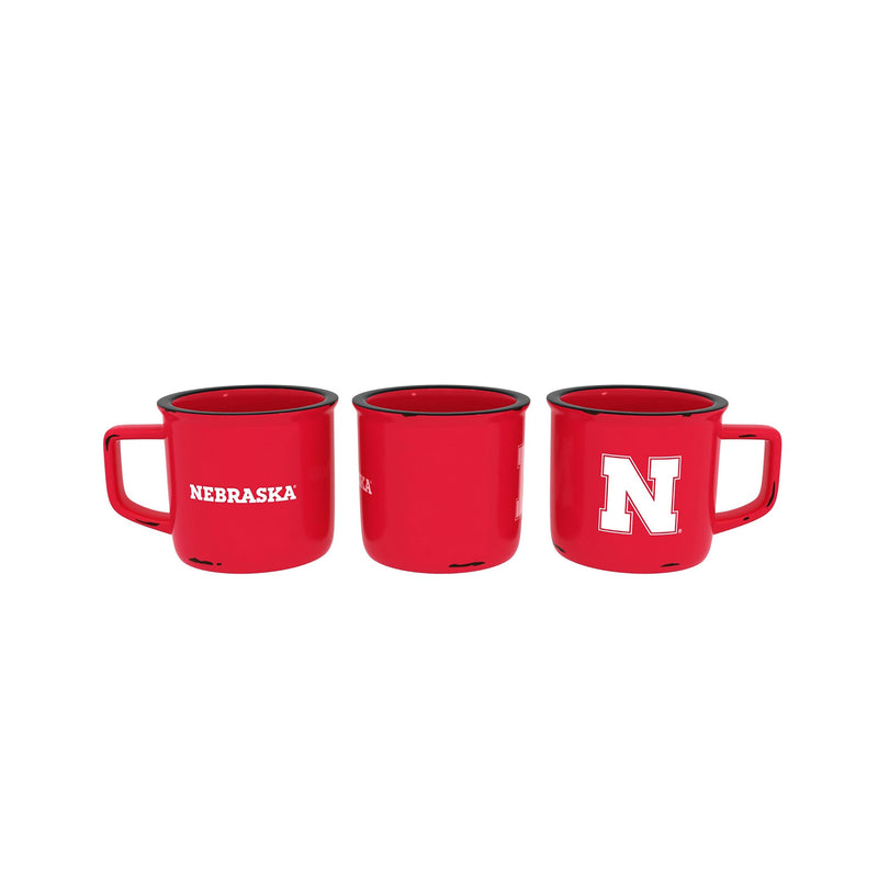 University of Nebraska Ceramic Camp Cup with Enamel Finish, 14oz