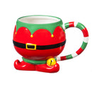 Evergreen Home Accents,Elf 14 OZ, Ceramic Cup,5.75x4.125x3.875 Inches