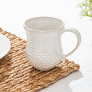 Evergreen Home Accents,13 oz. Ceramic Cup, Honeycomb and Bee Design,5.12x3.54x4.33 Inches