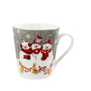 Evergreen Home Accents,12oz Ceramic Flare Cup w/ Gift Box, Snow Crew,5.03x3.7x4 Inches