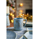 Evergreen Home Accents,14oz Ceramic Cup, Winter Frost,5.12x3.62x4.53 Inches