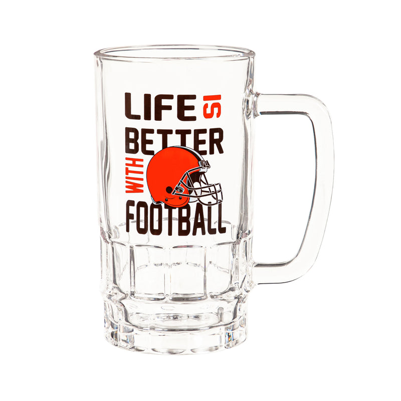Glass Tankard Cup, with Gift Box, Cleveland Browns,3br3807