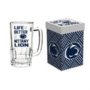 Glass Tankard Cup, with Gift Box, Penn State