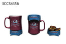 11oz. Ceramic Cup and Coaster Gift Set, Colorado Avalanche,3ccs4356