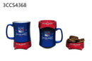 11oz. Ceramic Cup and Coaster Gift Set, New York Rangers,3ccs4368
