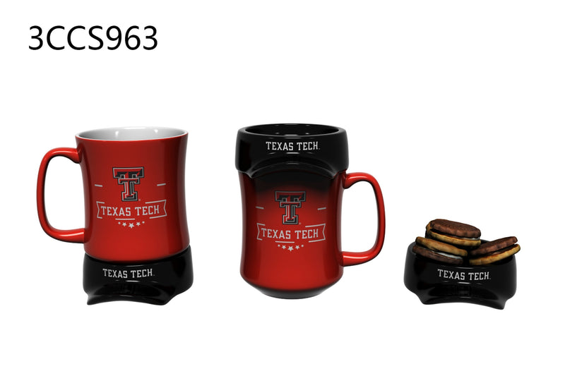 11oz. Ceramic Cup and Coaster Gift Set, Texas Tech University,3ccs963