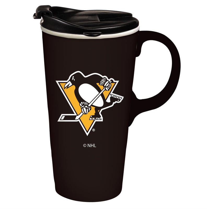 Boxed Travel Latte Cup, Pittsburgh Penguins