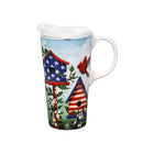 Patriotic Birdhouses Ceramic Perfect Cup, 17oz, Gift Box