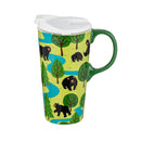 Black Bears Ceramic Perfect Cup, 17oz, Gift Box