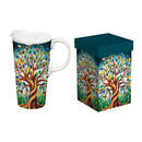 Tree Of Life Ceramic Perfect Cup, 17oz, Gift Box