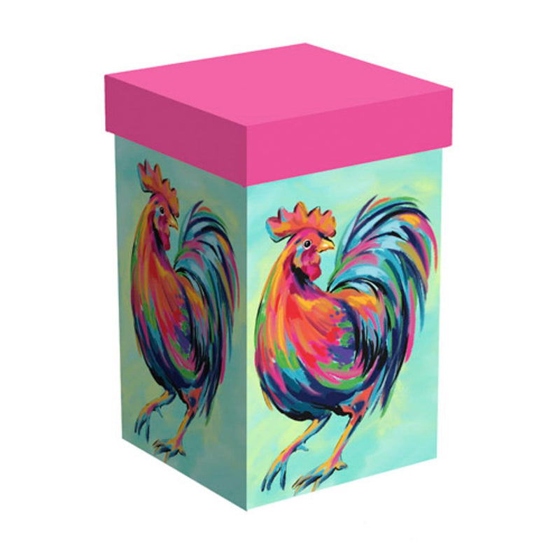 Ceramic Perfect Travel Cup, 17oz., w/ Gift Box, Colorful Rooster