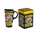 Pittsburgh Steelers, Travel Latte, Justin Patten Logo