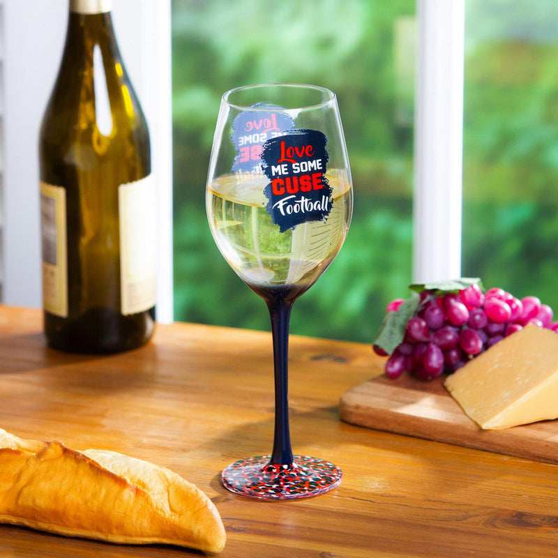 Syracuse University, 17oz Boxed Stemware