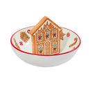 9" Ceramic Candy Bowl with Gingerbread House Icon,3cy007