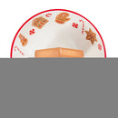 9" Ceramic Candy Bowl with Gingerbread House Icon,3cy007