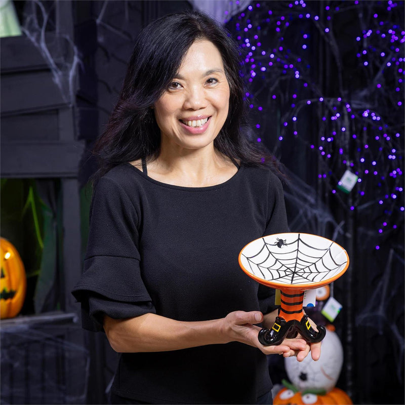 Witch Leg Ceramic Serving Dish, 7.5"L