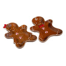 Baking Spirits Bright Plate Gingerbread Shaped Ceramic Serving Dish, Asst, 10"W