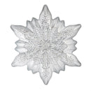 Season to Sparkle Bowl Glass Snowflake Shaped Dish, 6.75"