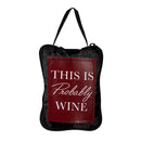 This Is Probably Wine Ceramic Perfect Cup and Compact Tote Giftset, 17oz, Gift Box