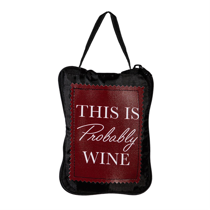 This Is Probably Wine Ceramic Perfect Cup and Compact Tote Giftset, 17oz, Gift Box
