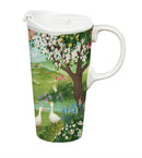 In Bloom Pastoral Story Ceramic Perfect Cup and Puzzle Gift Set, 17oz, Gift Box