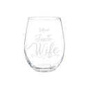 Wedding Stemless Glass and Beer Pint Giftset, 17oz and 16oz, Gift Box
